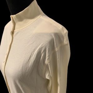 ORVIS Women’s Long Sleeve Button Down Cream Shirt Sz Small